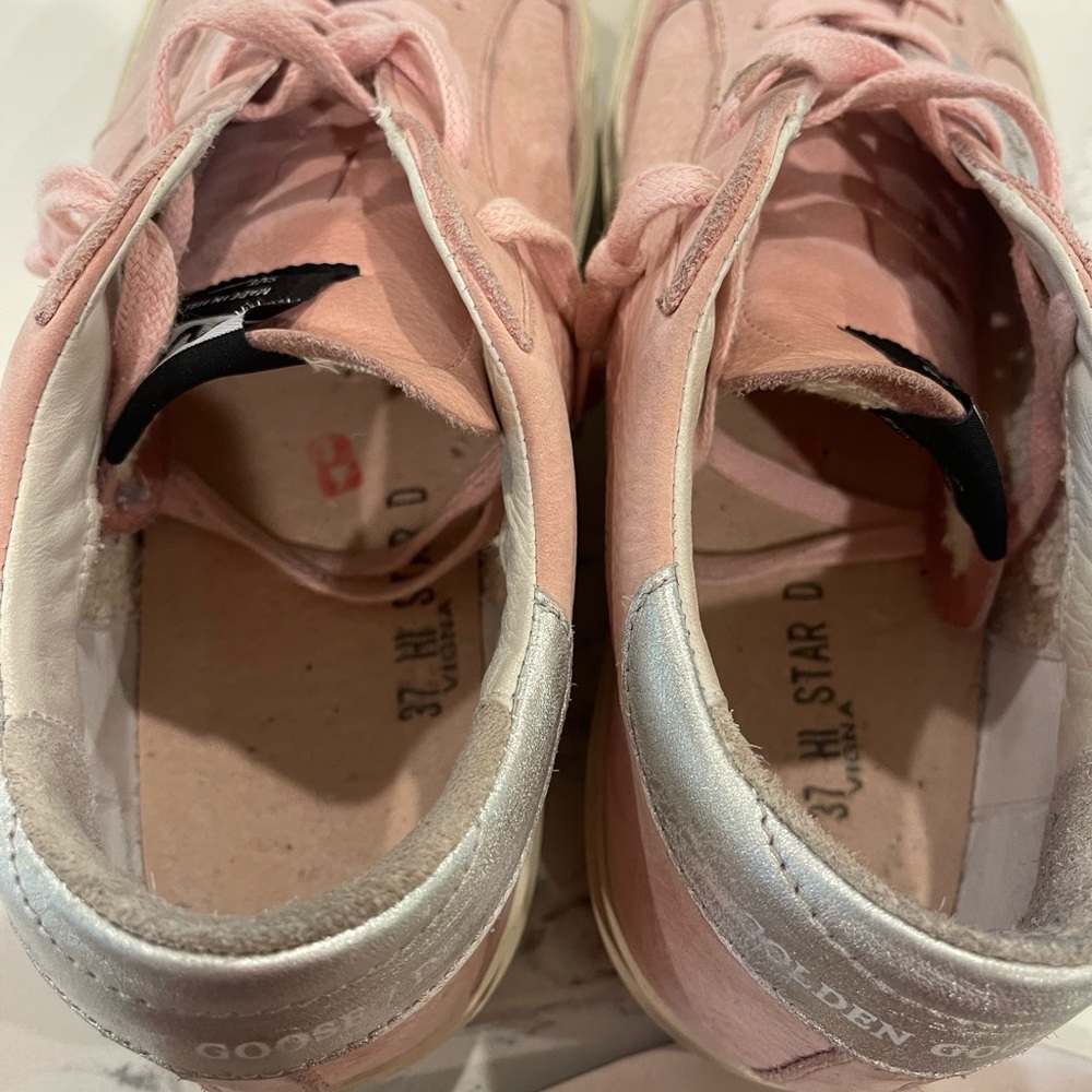 Golden Goose - Hi Stars. Pink suede. Size 37 - Picture 6 of 9